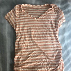 EUC Isabel Maternity light pink/cream tee Small | Smoke Free Pet Free